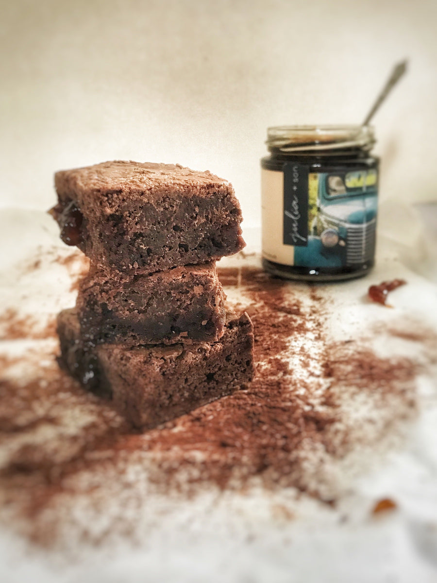 Gluten Free and Dairy Free Seville Marmalade Brownies