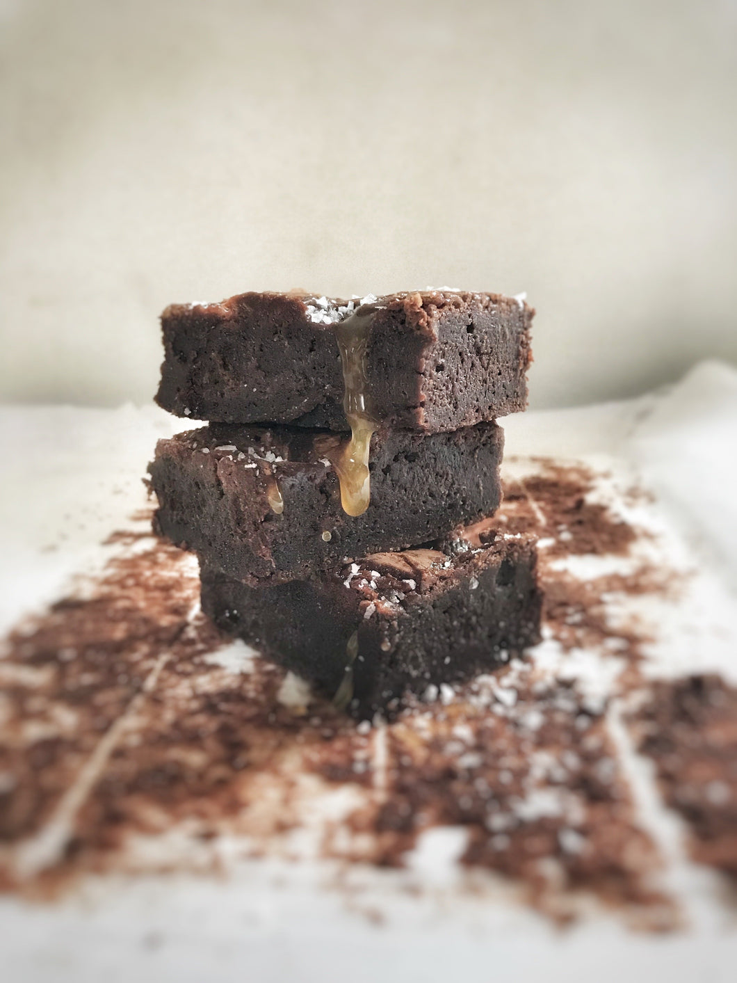 Gluten, Wheat and Dairy Free Salted Coconut Caramel Brownies - Julia + son