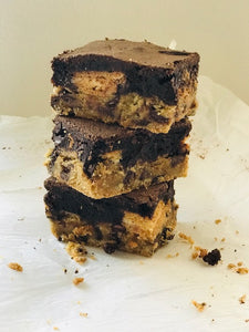 Gluten and Dairy Free Cookie Dough Brownies