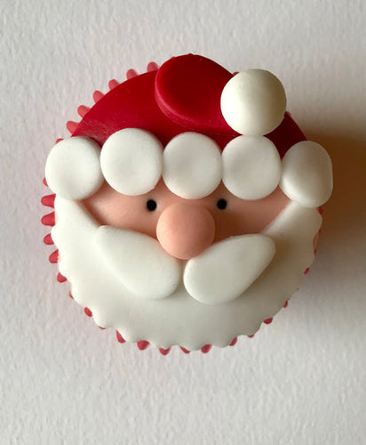 Gluten and Dairy Free Father Christmas Cupcakes